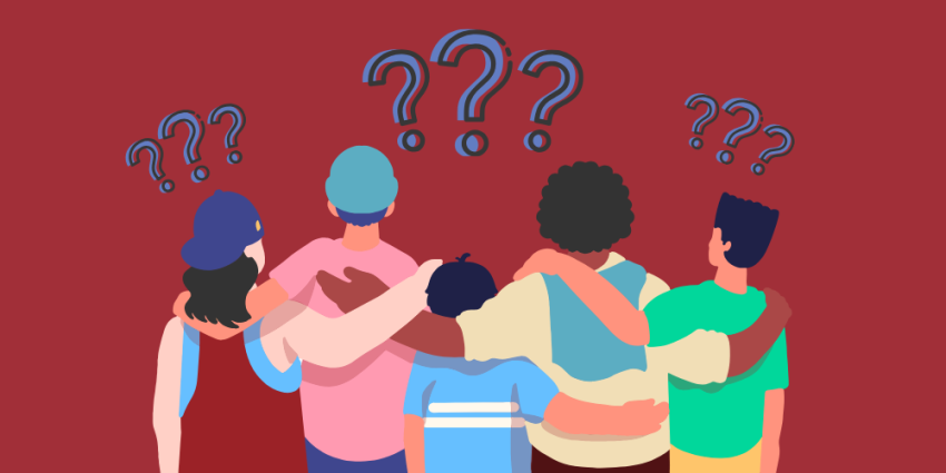 group of people asking questions